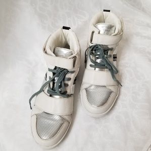 Stacy Adam Men's leather patent sneakers